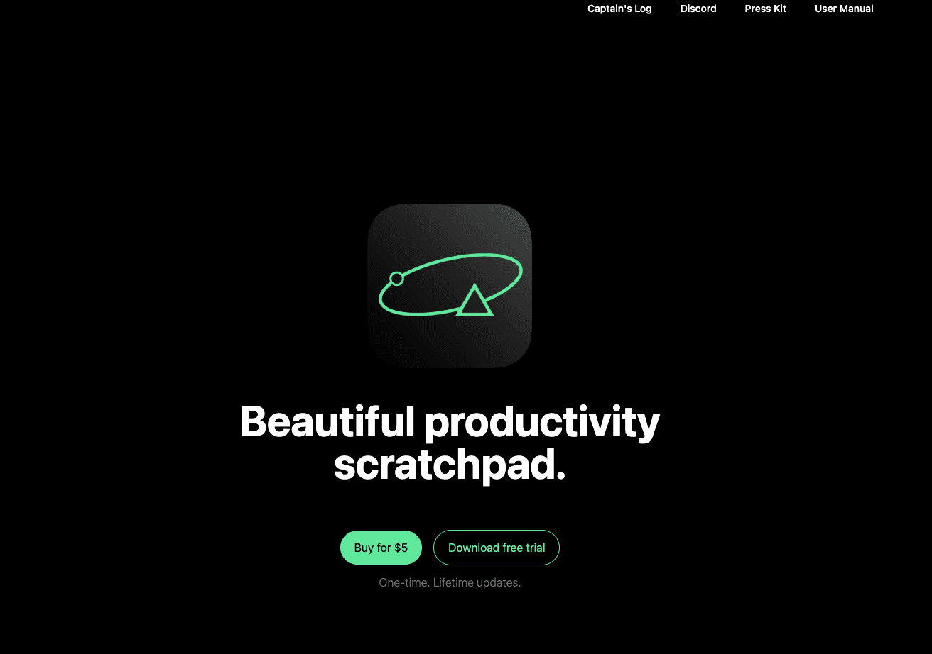AntiNote Mac App Homepage