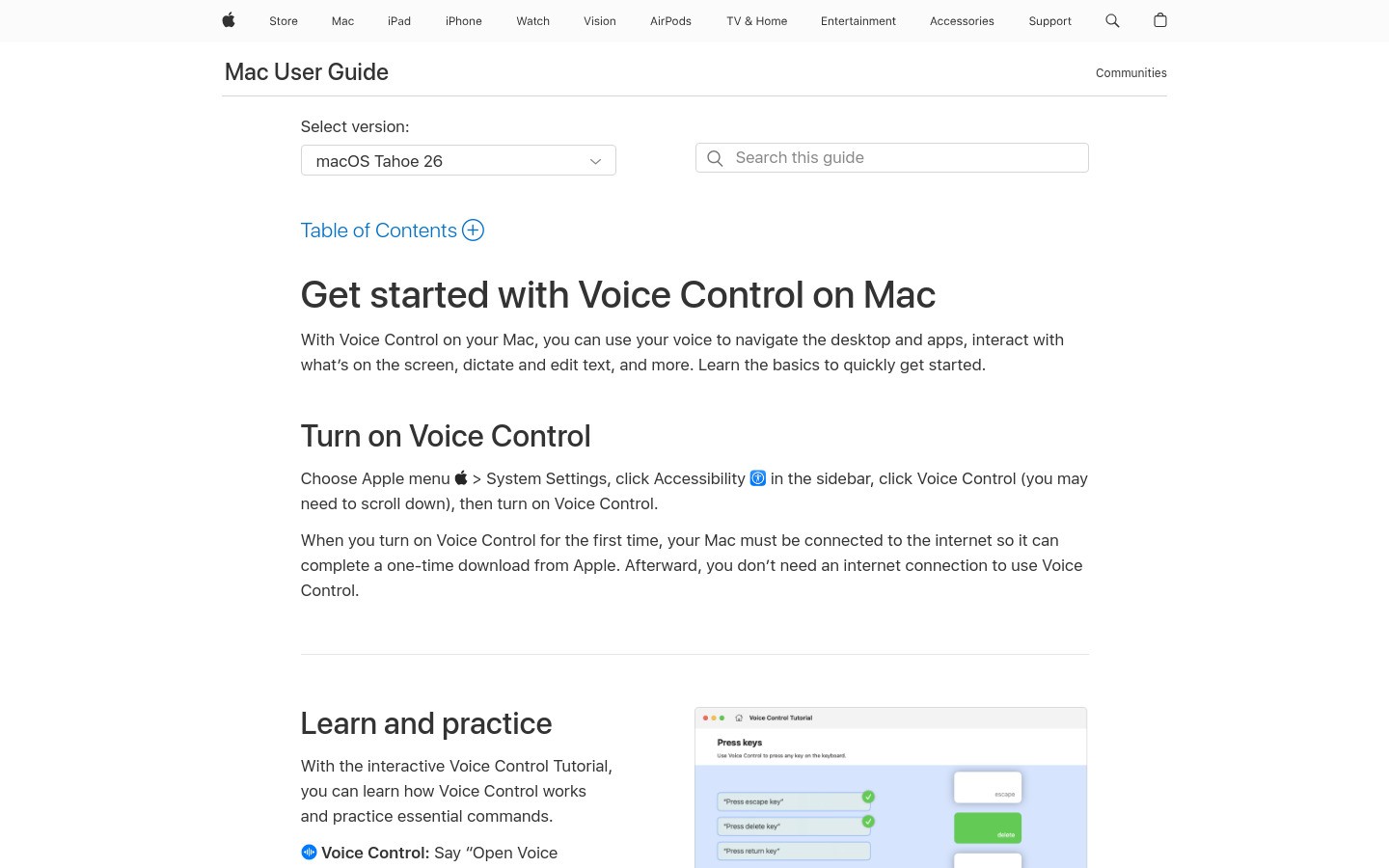Apple Dictation screenshot