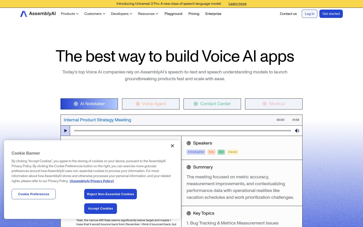 assemblyai.com homepage hero section screenshot