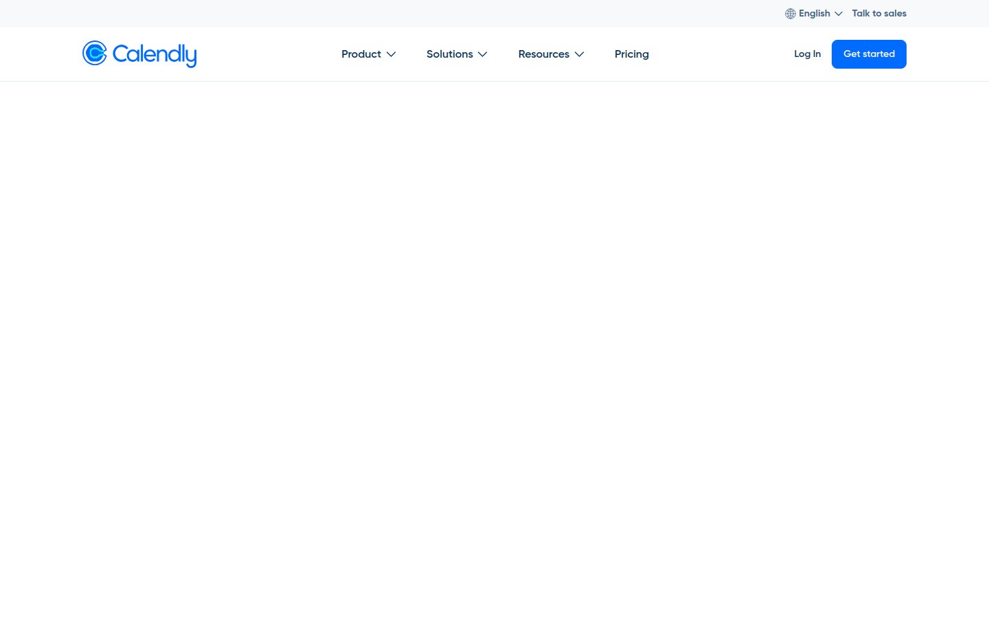 Calendly homepage screenshot