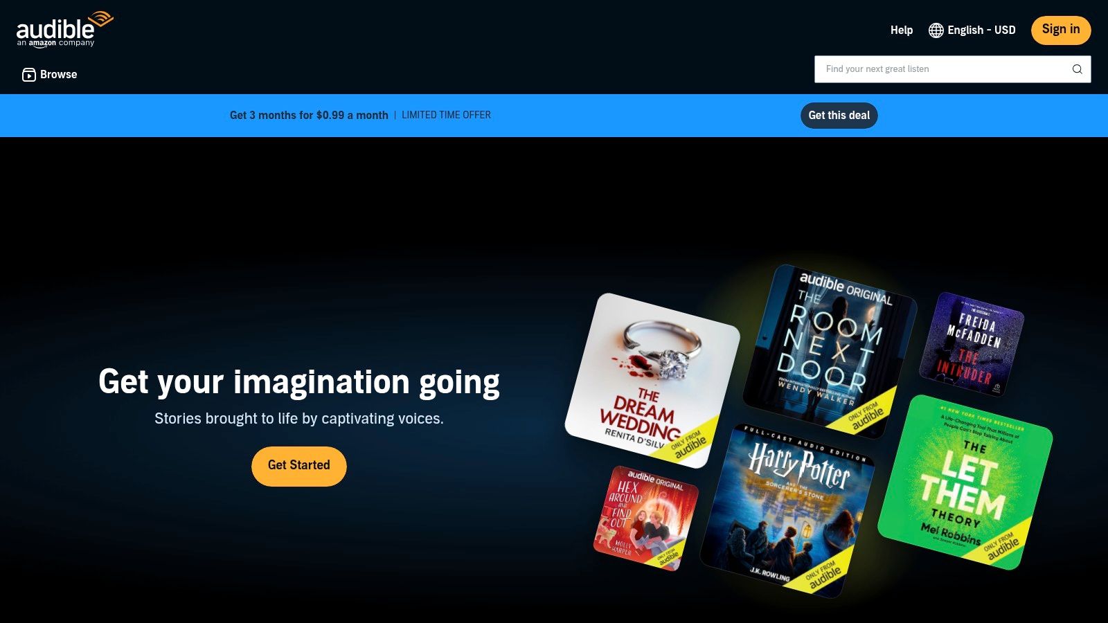 Image illustrant la section sur 4. Audible