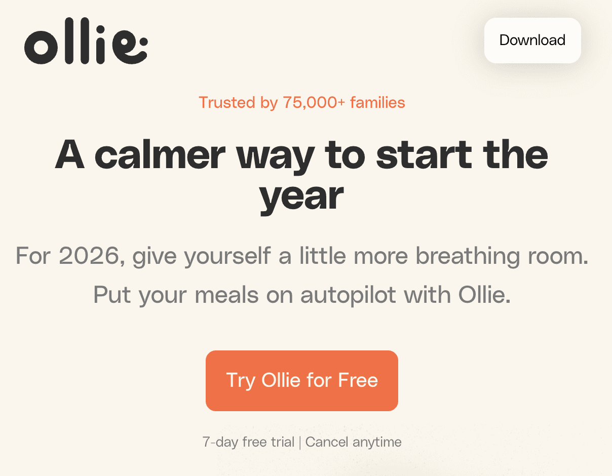 Image accompanying the section on 6. Ollie - your personal AI meal planner