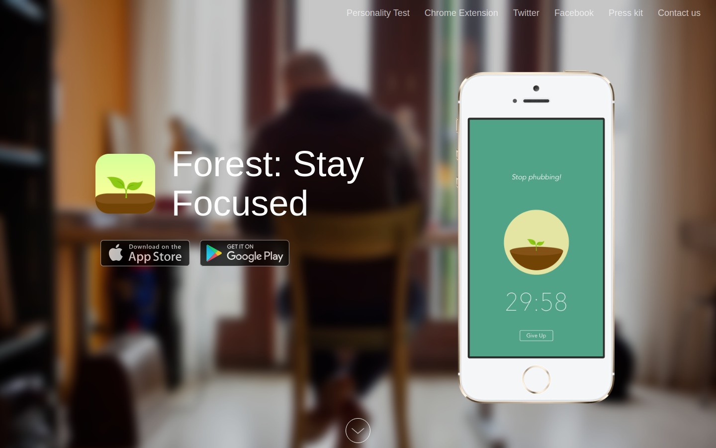 Forest homepage screenshot