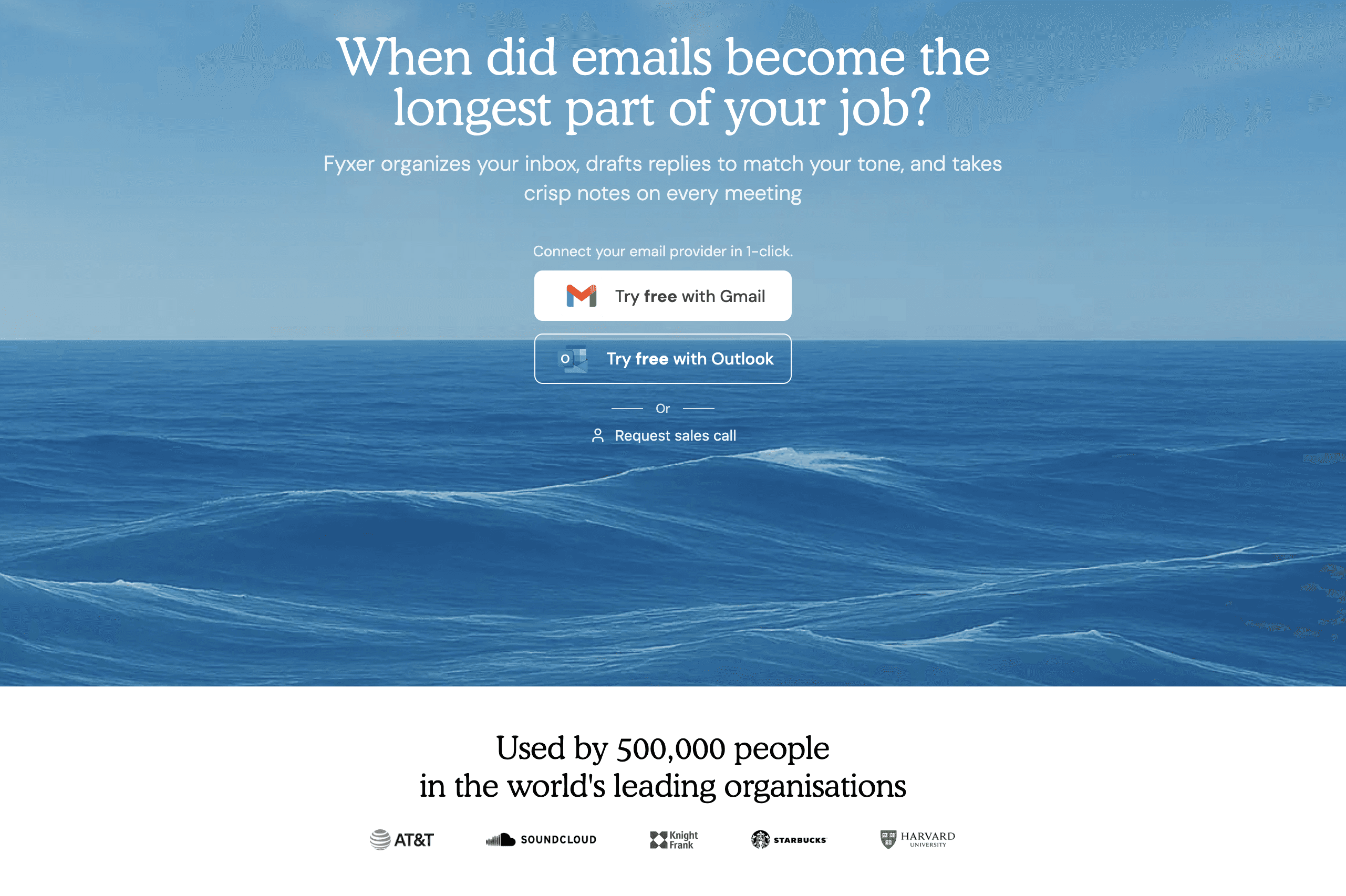 Fyxer email management app screenshot
