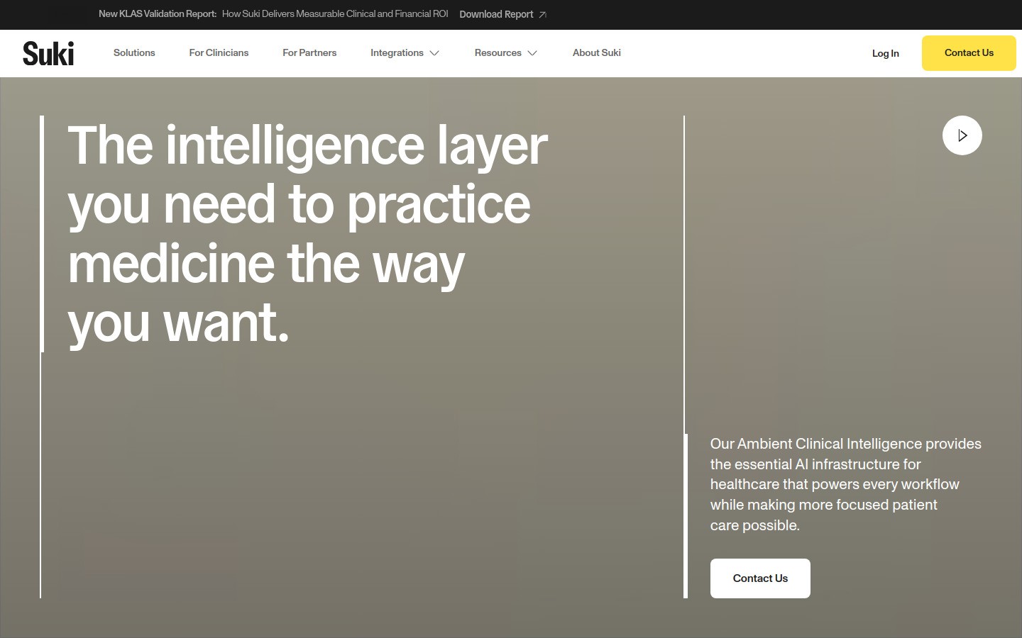 Suki homepage screenshot