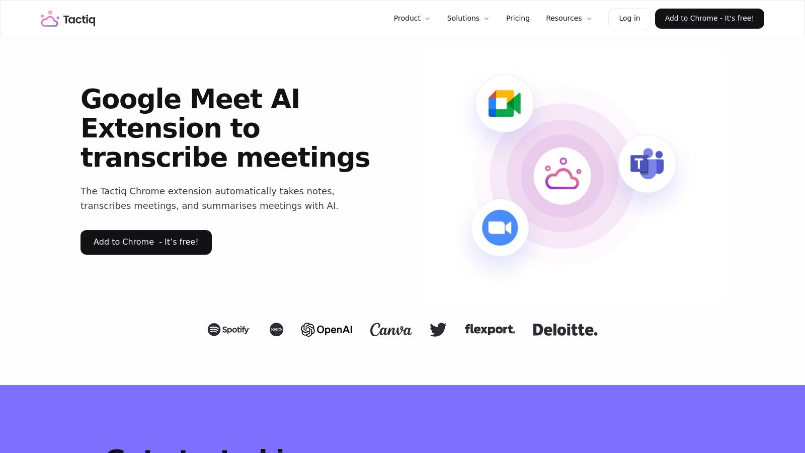 Tactiq – AI Chrome Extension