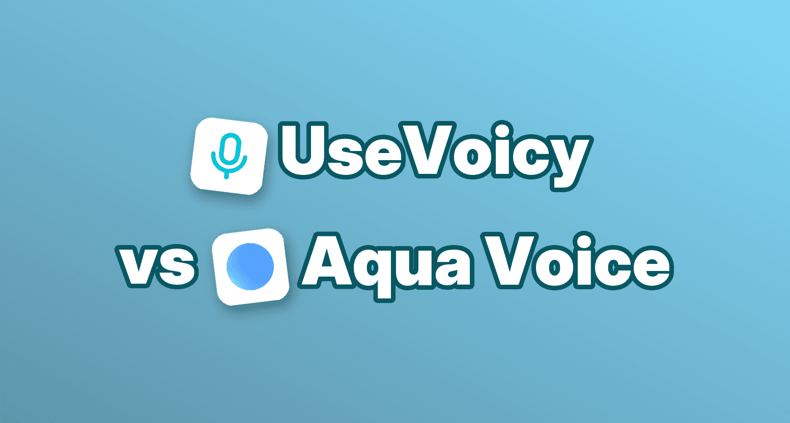 UseVoicy vs Aqua Voice – Sprache zu Text im Vergleich