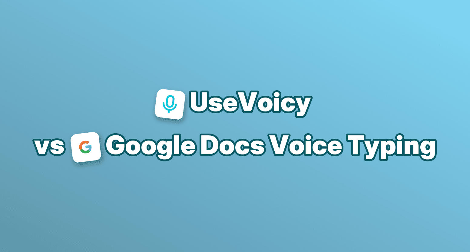 UseVoicy vs Google Docs Spracheingabe