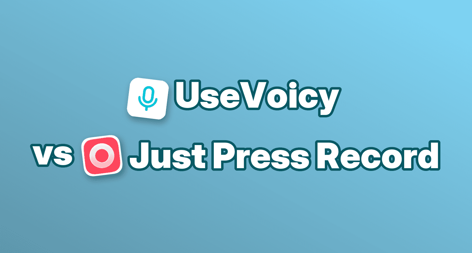 UseVoicy vs. Just Press Record – Dein Vergleich für Sprache zu Text