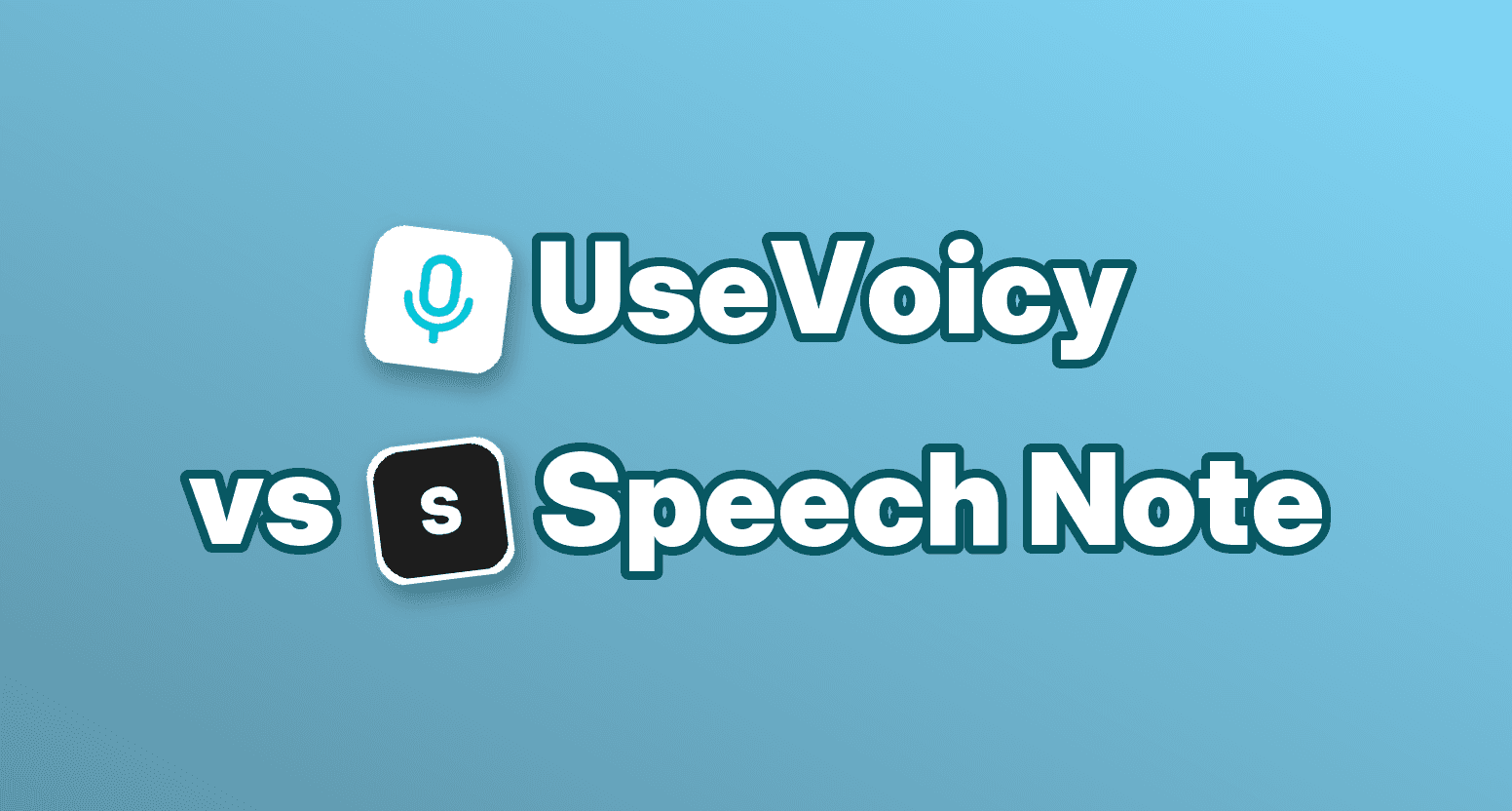 UseVoicy vs. Speech Note