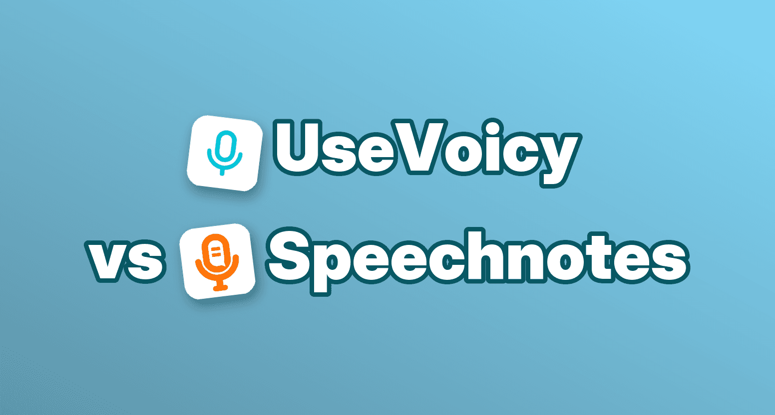 UseVoicy vs Speechnotes – Sprache zu Text im Vergleich