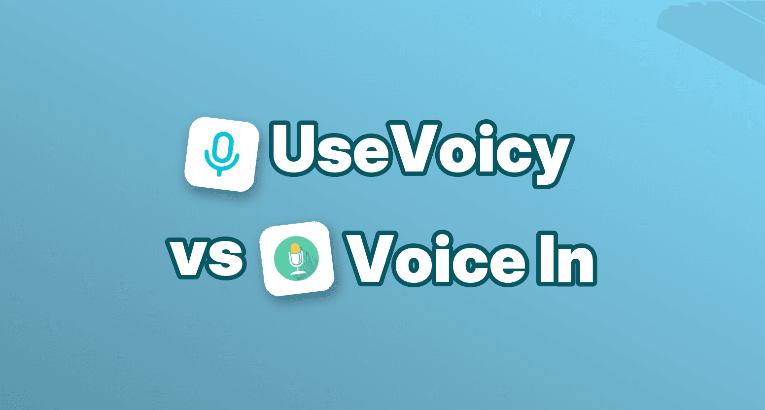 UseVoicy vs. Voice In: Dein Vergleich für Sprache-zu-Text