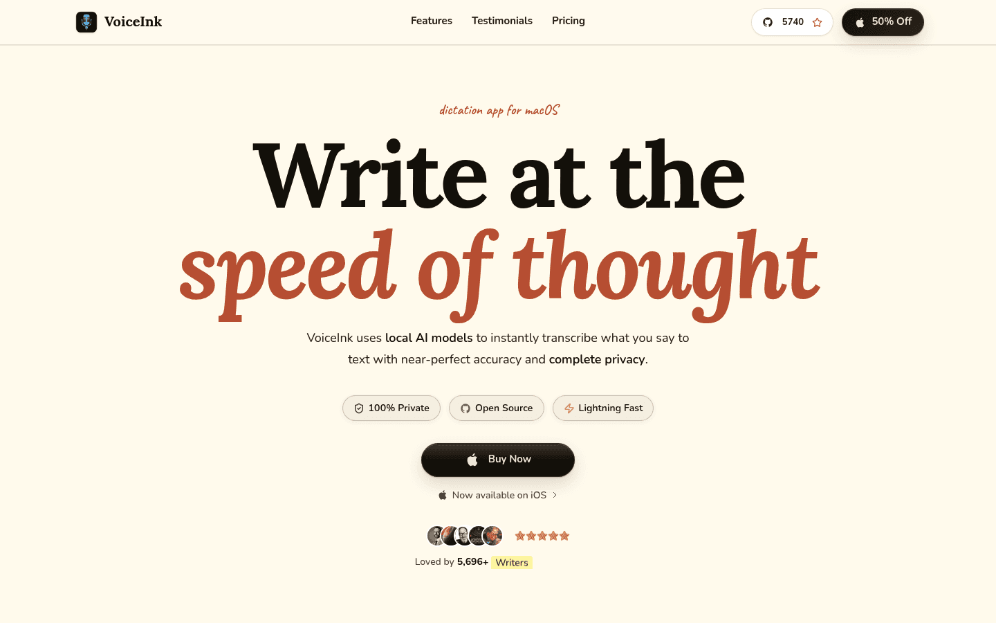 VoiceInk dictation app screenshot