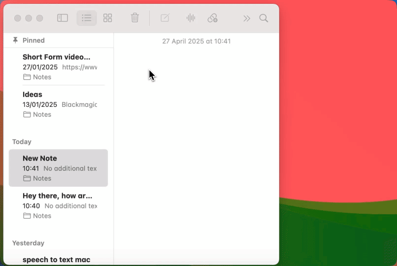 Voicy dictation on a Mac