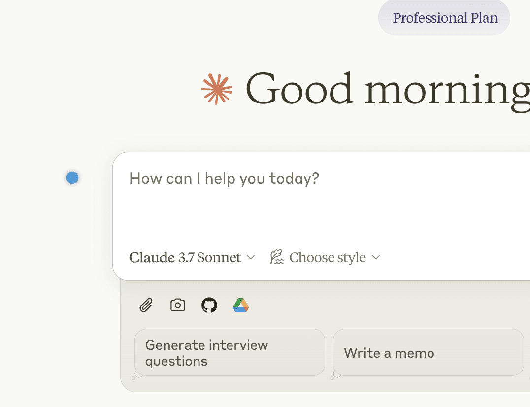 Voicy microphone beside a text field