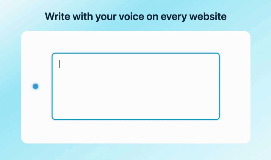 Voicy voice typing in a note-taking app