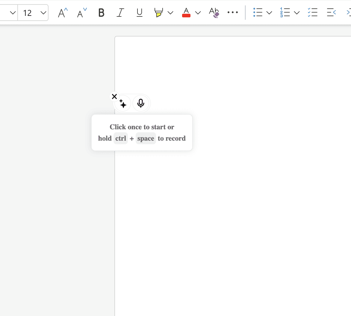 Voicy microphone in Microsoft Word
